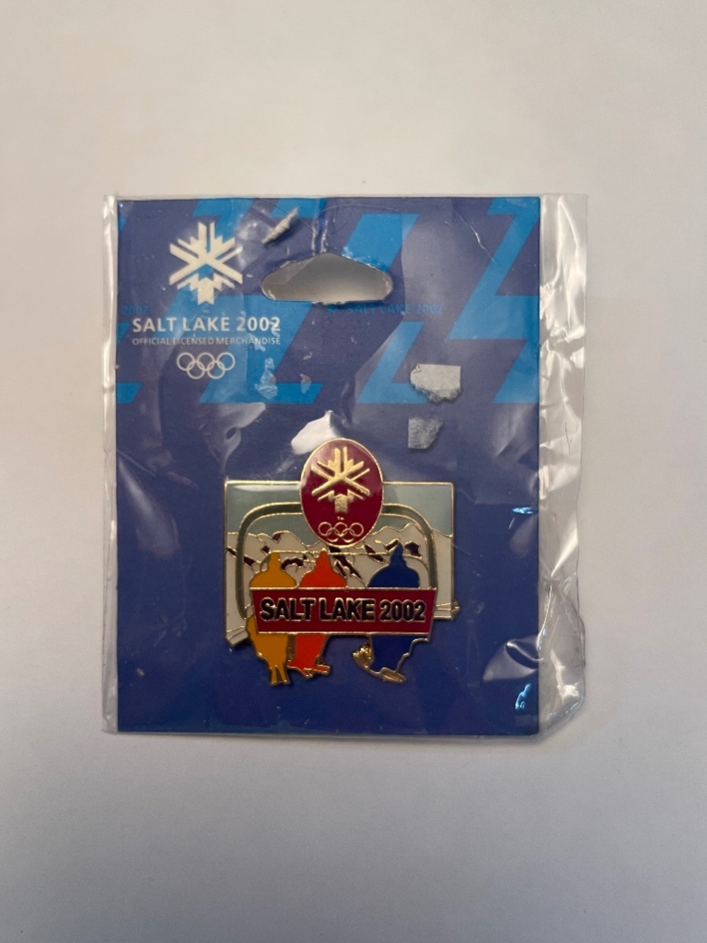 Salt Lake 2002 Winter Olympics Ski Lift Pin New VINTAGE COLLECTIBLE